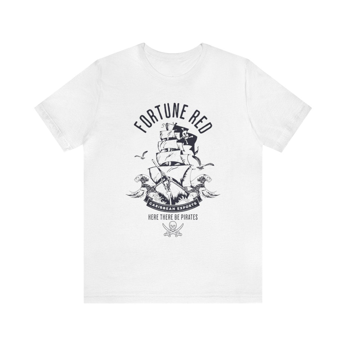 Park Chic Apparel, LLC | Fortune Red Caribbean Pirates Tee - Adult Crew Tee