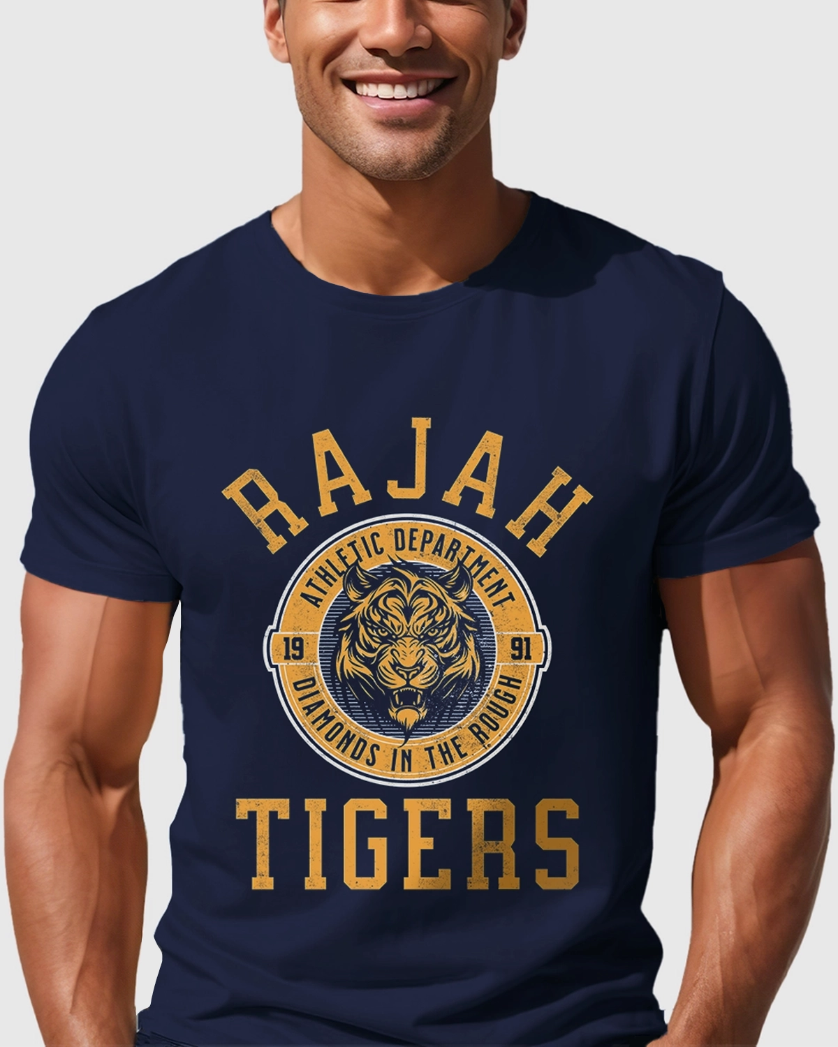 Park Chic | Rajah Tee Mens Navy Comfortable T-Shirt