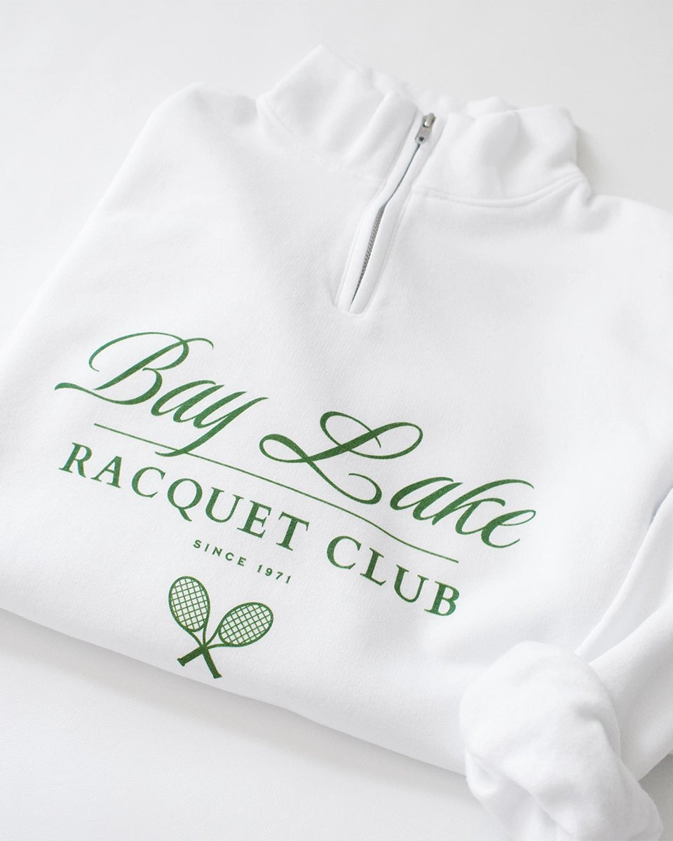 Park Chic Apparel, LLC | Bay Lake Racquet Club Quarter Zip Sweatshirt -