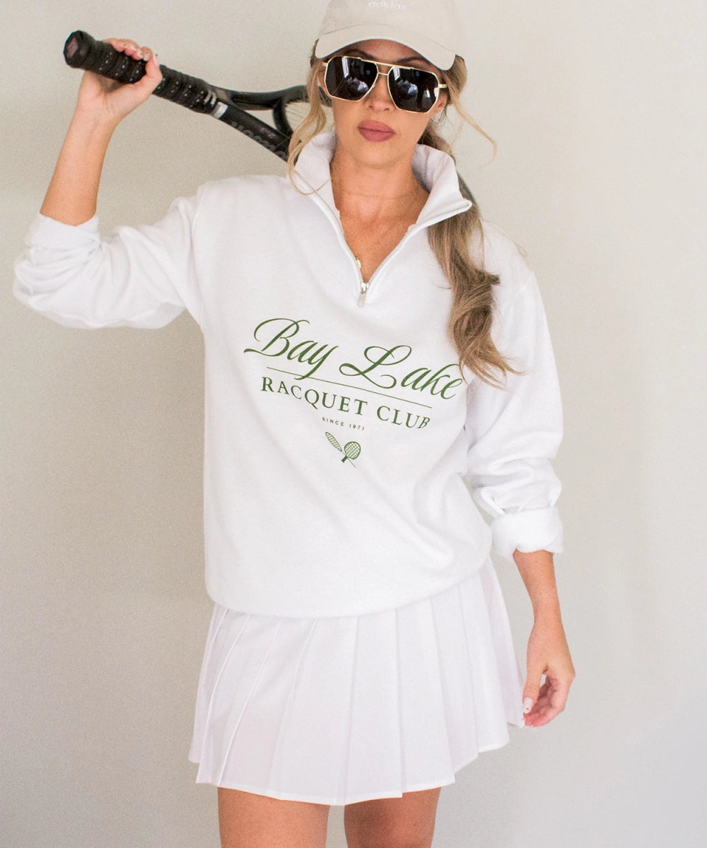 Park Chic Apparel, LLC | Bay Lake Racquet Club Quarter Zip Sweatshirt -