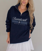 Park Chic Apparel, LLC | Boardwalk Beach Club Quarter-Zip Sweatshirt - Adult Sweatshirt