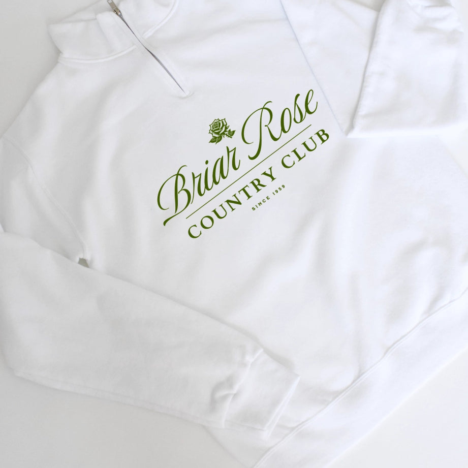 Park Chic Apparel, LLC | Briar Rose Country Club Quarter-Zip Sweatshirt - Adult Sweatshirt