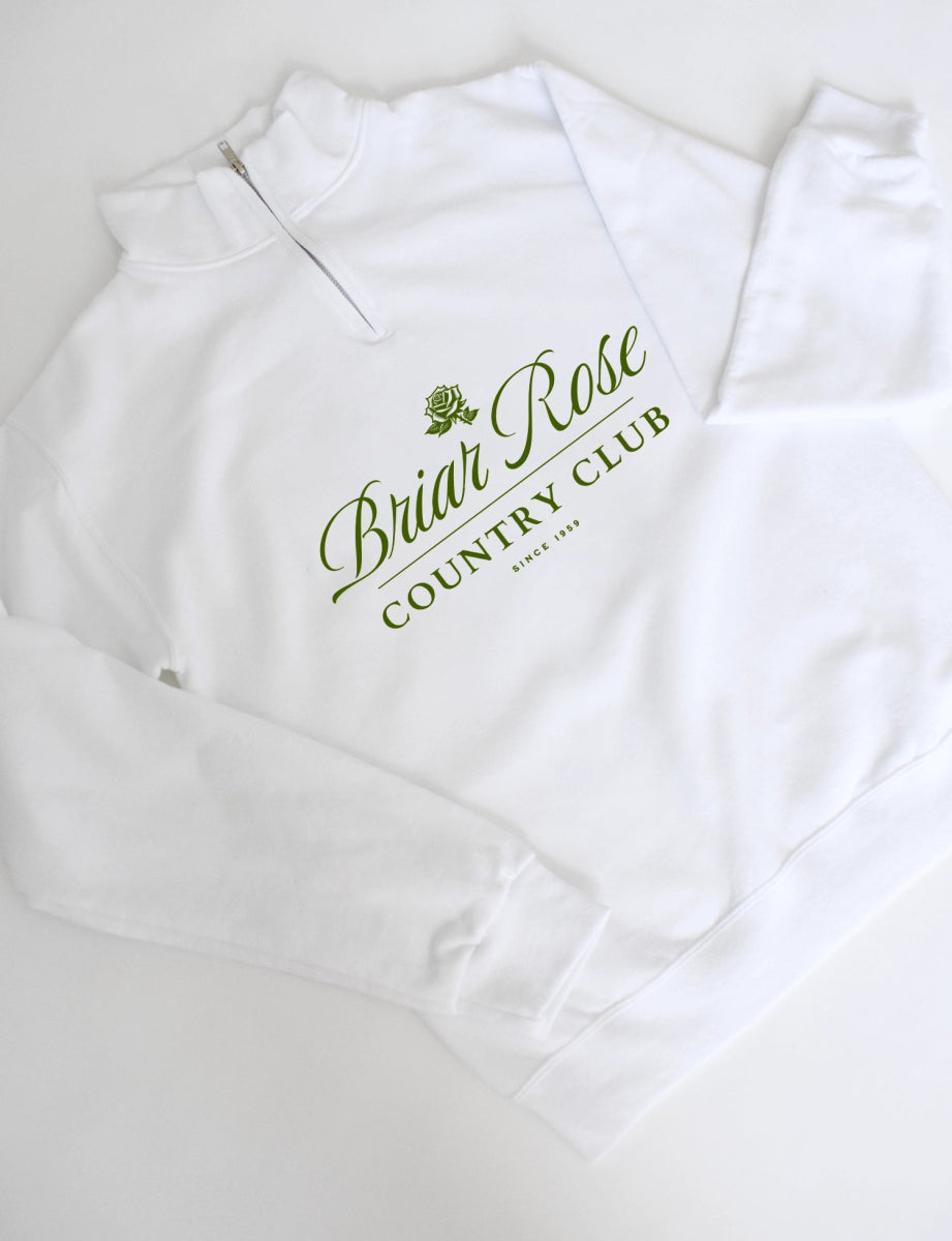 Park Chic Apparel, LLC | Briar Rose Country Club Quarter-Zip Sweatshirt - Adult Sweatshirt