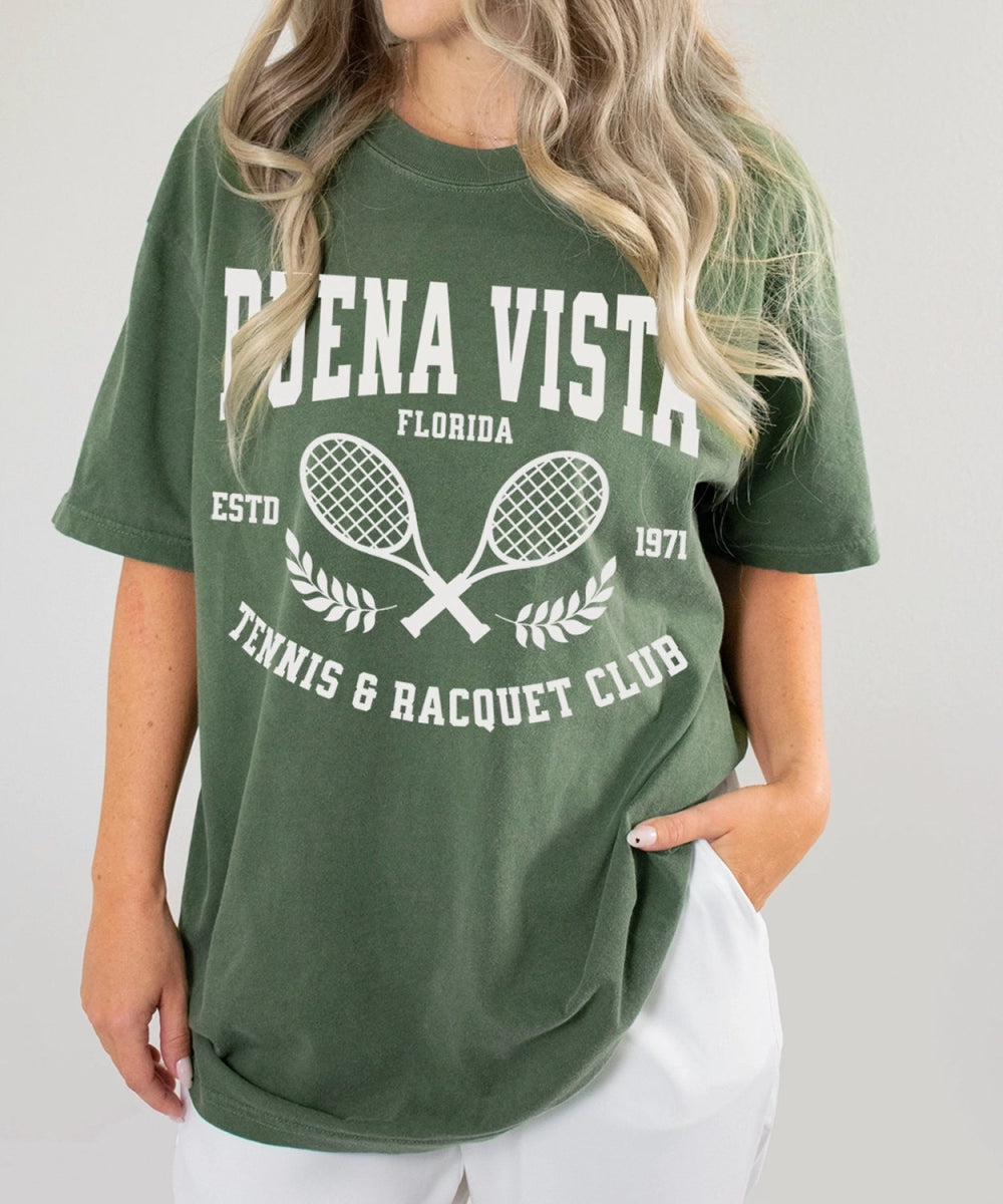 Park Chic Apparel, LLC | Buena Vista Tennis Club Tee - Adult Crew Tee