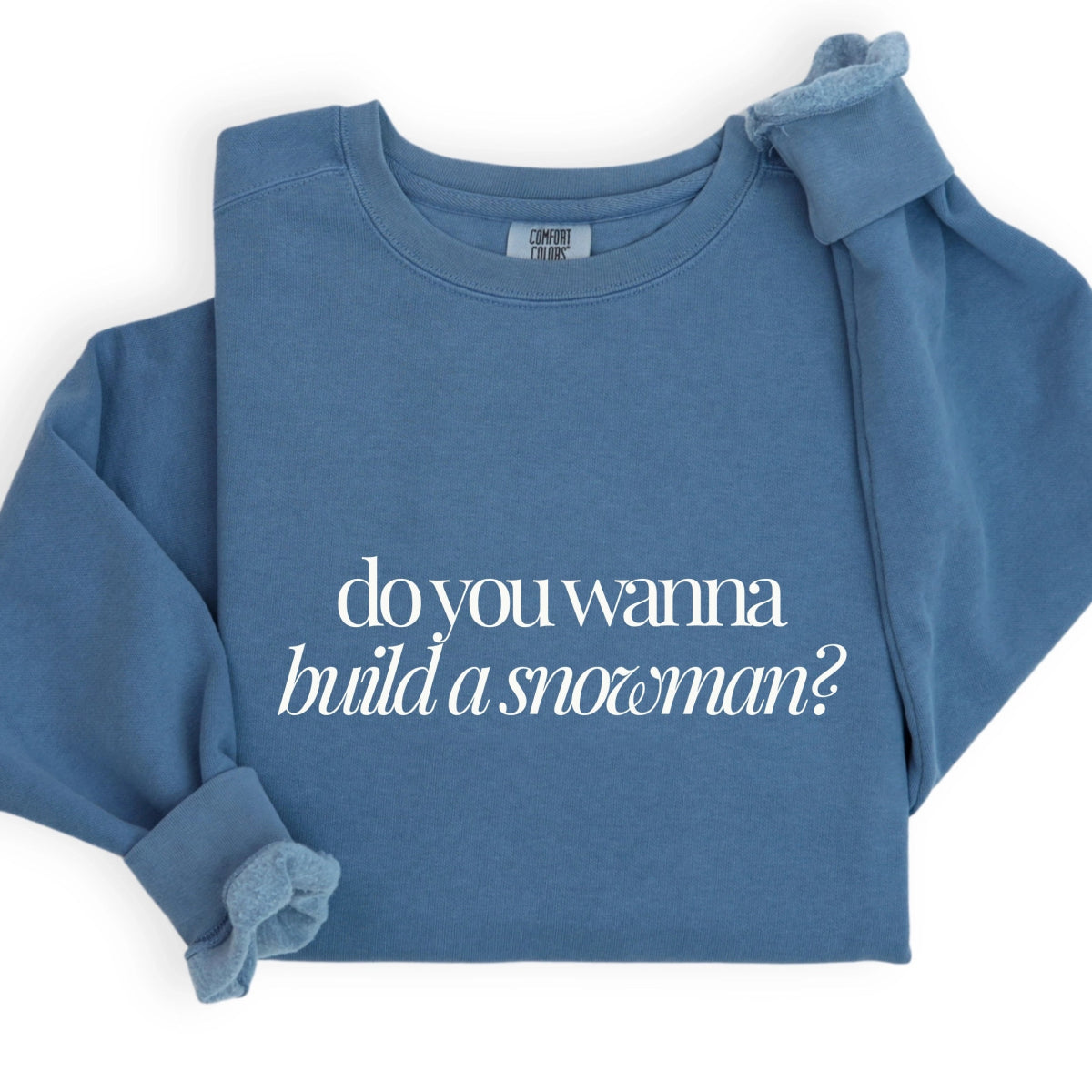 Park Chic Apparel, LLC | Snowman Typography Sweatshirt - Adult Sweatshirt