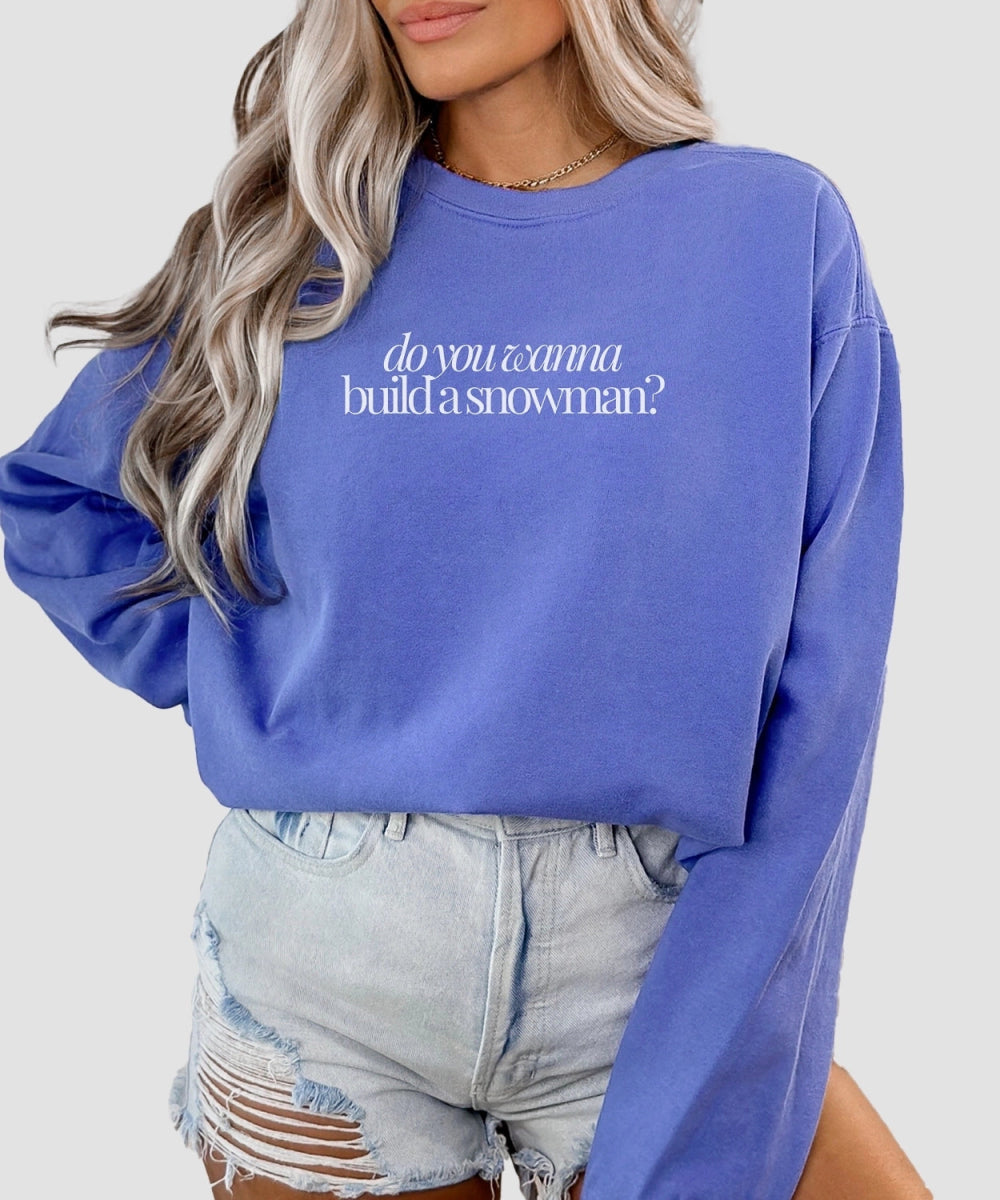 Park Chic Apparel, LLC | Snowman Typography Sweatshirt - Adult Sweatshirt