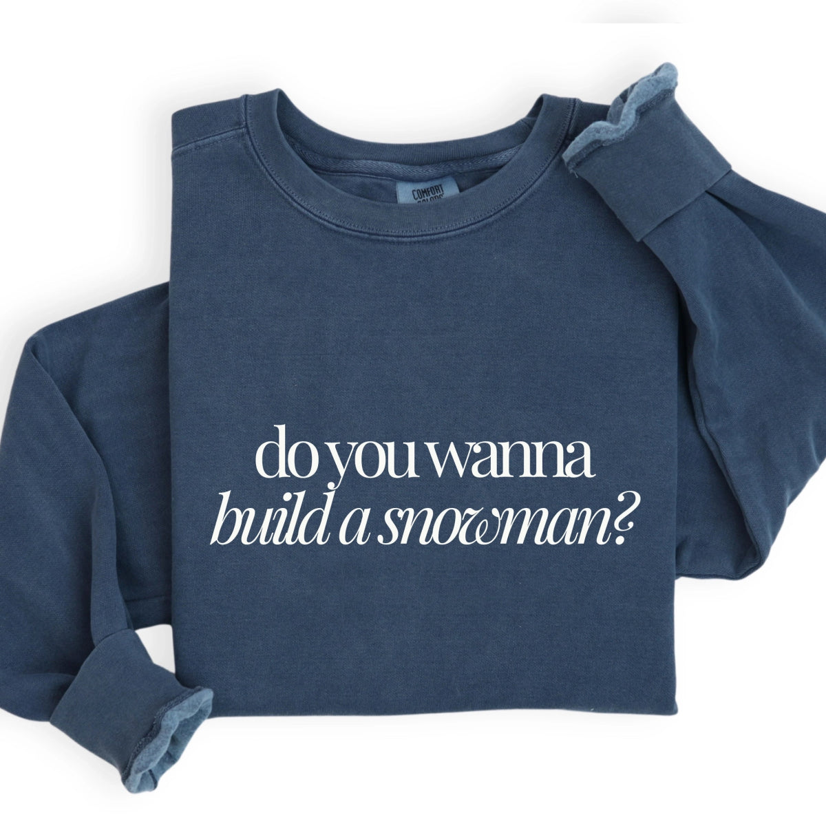 Park Chic Apparel, LLC | Snowman Typography Sweatshirt - Adult Sweatshirt