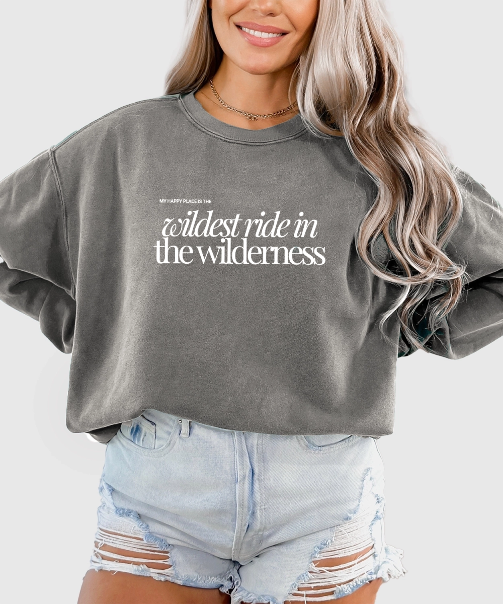 Park Chic Apparel, LLC | Wildest Typography Sweatshirt - Adult Sweatshirt