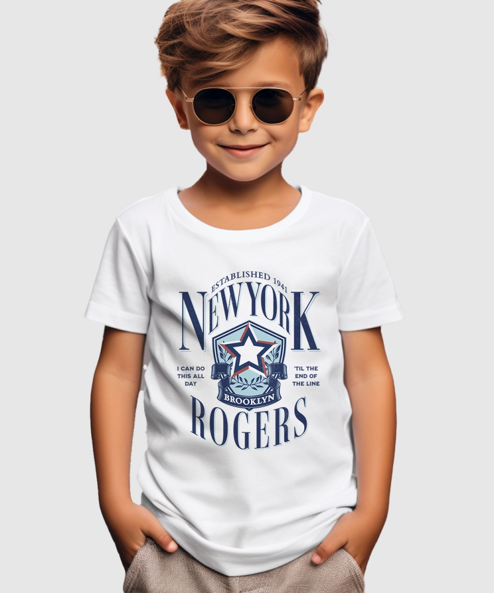 Park Chic Apparel, LLC | Kid's New York Rogers Tee - Kids Crew Tee