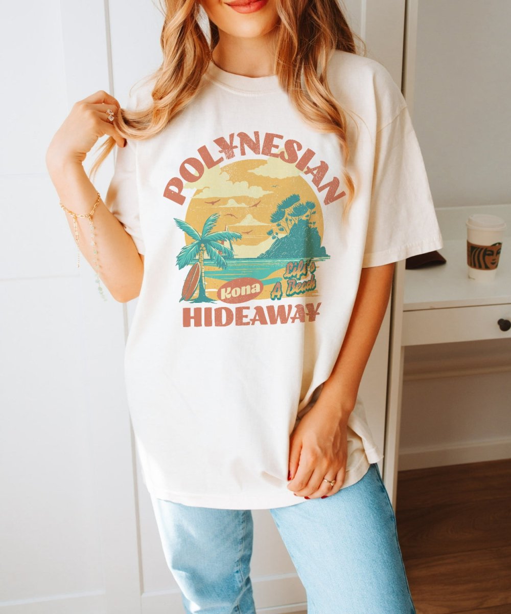 Park Chic Apparel, LLC | Polynesian Hideaway Relaxed Tee - Adult Crew Tee